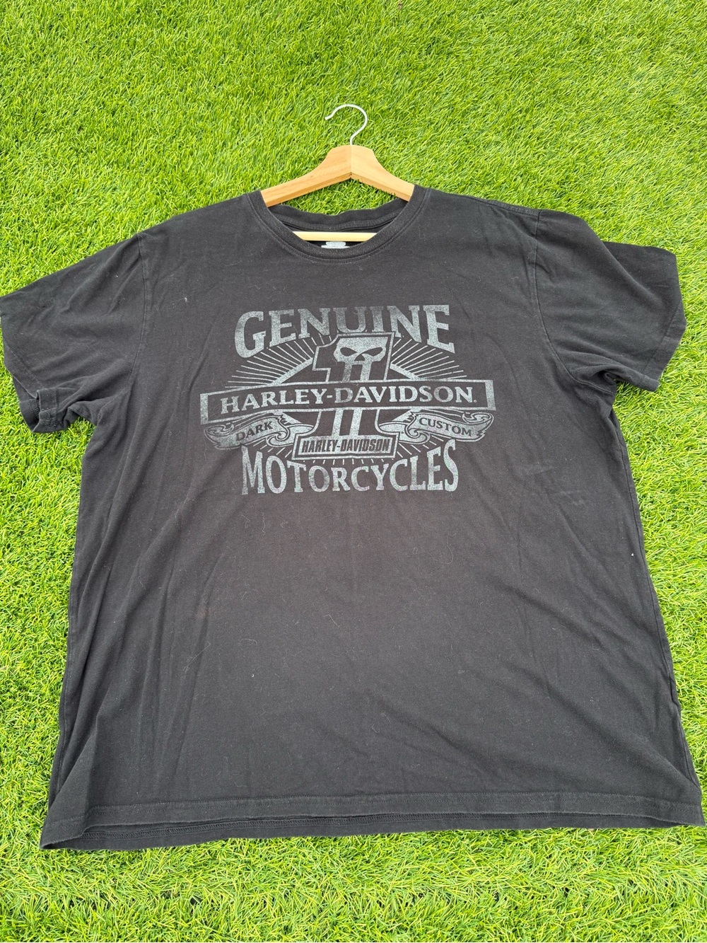 Harley-Davidson Black Graphic 'Genuine Motorcycles' Tee - 2XL